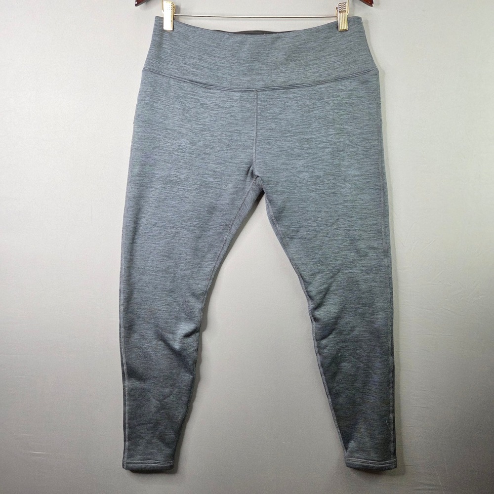 Swiss Alps Leggings High Rise Space Dye Gray Large L Activewear Hiking Gym Tight